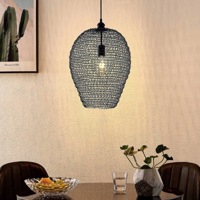 Lindby Benja lámpara colgante, 1 luz, negro