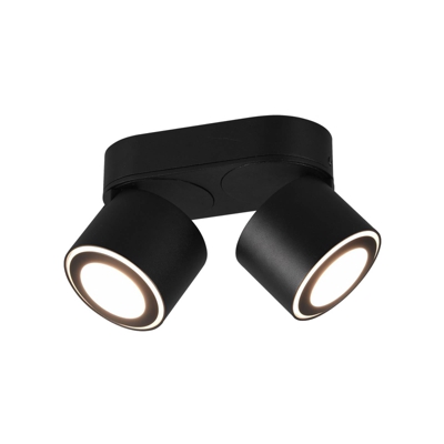 Lindby Lowie foco LED, 4 luces, negro