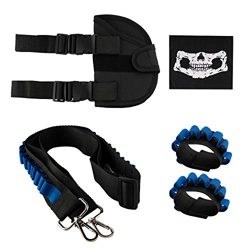 Locisne Juego de Accesorios Juguetes para Juegos tácticos niños Incluye 1 Bolso de Cintura,2 muñequeras dardo1 Máscara Facial Calavera,1 cinturón dard en oferta