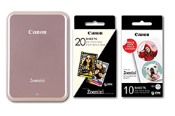 ZOEMINI Photo Printer Rosa 30unidades Papel Incluidas características