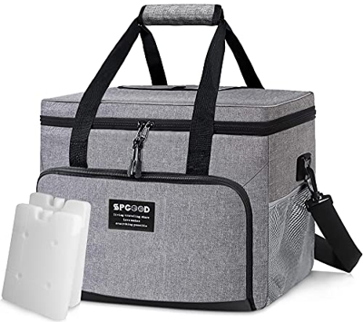 SPGOOD 20L Nevera Portatil Bolsa Térmica,Multiuso Porta Alimentos Bolsa Isotermica con Correa Ajustable para Picnics, Fiestas, Camping,Playa Refrescos