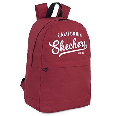 SKECHERS - Mochila Tipo Casual Unisex Adulto con Bolsillo Interior para iPad Tablet para Uso Diario Prática, Versátil y Ligera S905, Color Rojo Jester