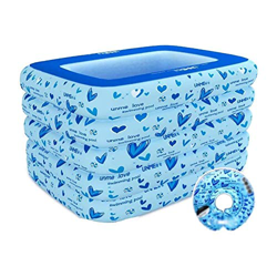 Piscinas hinchable El engrosamiento del hogar familiar de gran tamaño de la bañera inflable con bomba manual / piscina del pedal del pie de Protección en oferta