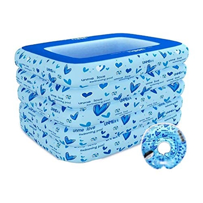 Piscinas hinchable El engrosamiento del hogar familiar de gran tamaño de la bañera inflable con bomba manual / piscina del pedal del pie de Protección