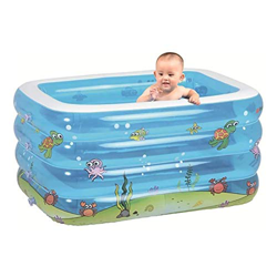Piscinas hinchable 57" X 41" X 30" Inflable De La Piscina, Blow Up Familiar Piscina For Los Niños, Niños Pequeños Y Adultos, Swim Center For 3+ Edad,  precio