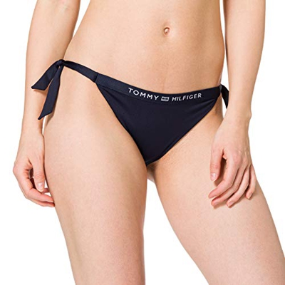 Tommy Hilfiger Cheeky Side Tie Bikini, Parte de arriba de bikini Mujer, Desert Sky, XL