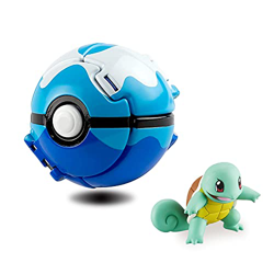 Poké Bolas Pokéball,Pokémon Pokéball,Ball figuritas Poké Bolas Pokéball,Throw figuritas Ball Toy Set,para Niños y Adultos Fiesta de Regalo (Squirtle) en oferta