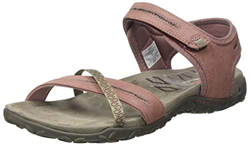 Merrell Terran Cross II, Sandalia con Pulsera Mujer, Rojo (Burlwood), 39 EU en oferta