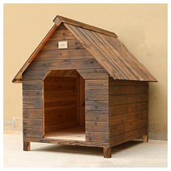 TYX Caseta Perros Jardín Madera Exteriores, Caseta Perros Madera Fácil Limpieza con Base Extraíble, Dog House Wooden Caseta Mascotas Caseta Mascotas,A en oferta