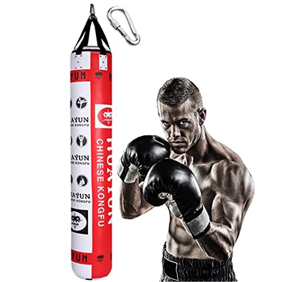 YZBBSH Saco De Boxeo Profesional Saco De Boxeo Adulto Ideal para MMA Muay Thai Kick Boxing Artes Marciales Punching Bag 160cm / 180cm,Red+White,180cm