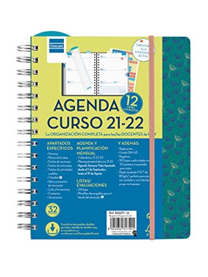 Finocam 533270722- Agenda Docente Magistral 2021 2022 4º - 155x212 Semana Vista Apaisada Elegant Español