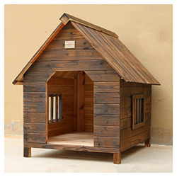 TYX Caseta Perros Jardín Madera Exteriores, Caseta Perros Madera Fácil Limpieza con Base Extraíble, Dog House Wooden Caseta Mascotas Caseta Mascotas,C precio