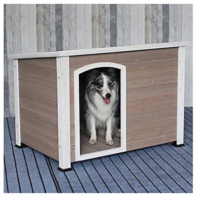 TYX Casetas Perros Exteriores Madera Maciza Impermeable, Casa De Perro Casetas Da Perros, para Perros Gatos Conejos Patos Varias Mascotas,45.66×33.07×