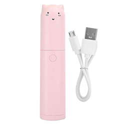 Mini ventilador portátil suministros de verano batería incorporada 1200 mAh con cubierta a prueba de polvo exquisitos regalos, rosa características