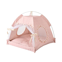 Casitas para Gatos Mascota Tiendas de campaña Casa de Perro Cama Interior Cama para Perro con sombrilla Casa de Perrito Plegable Cama de Gato Medium,P en oferta