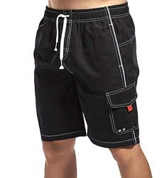 Lachi Bañador Hombre Pantalon Corto de Playa Deporte Natacion Training Gym Deportivo Secado Rápido con Forro de Mallas,Negro 2,M características