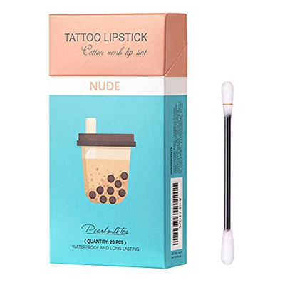 Lipstick Pack Set, Long Lasting Waterproof Disposable Portable Lipstick, Non-Stick Tattoo Lipstick,Red Moisturizing Lip Balm Lip Stick for Women, desn