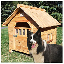 TYX Casetas para Perros Fácil Limpieza, Casetas Perros Exteriores Casa para Perros Madera Grandes Perreras Perros, para Jardín Gatos Mascotas,92×99×95 precio