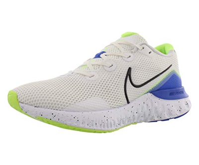 Nike Renew Run Hombre Running Trainers CW5844 Sneakers Zapatos (UK 8.5 US 9.5 EU 43, White Black Racer Blue 100)