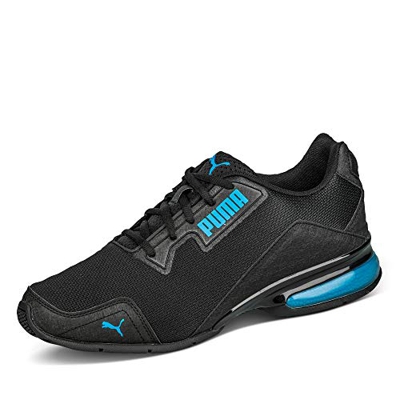 PUMA Leader VT Tech Mesh, Zapatillas para Correr Unisex Adulto, Black-Nrgy Blue, 43 EU