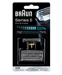 Braun Lámina de repuesto y cortador – para activador de la serie 51s 5 y 8000, Contour Pro, 360 completo por Braun en oferta