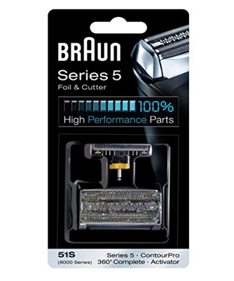 Braun Lámina de repuesto y cortador – para activador de la serie 51s 5 y 8000, Contour Pro, 360 completo por Braun