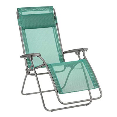 Lafuma MOBILIER Tumbona Relax, Plegable y Ajustable, R Clip, Batyline, Clorofila, LFM4020-9266