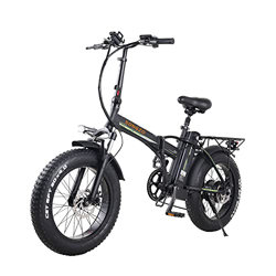 SONGZO Bicicleta Eléctrica Plegable de 20 Pulgadas 500W con Batería de Litio Extraíble de 48V 15AH y Pantalla LCD en oferta