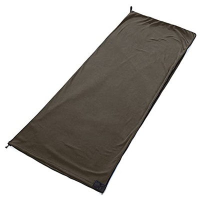 Saco de dormir de forro polar para las 4 estaciones, portátil, ultraligero, forro interior para senderismo, manta cálida, accesorio de camping para ad