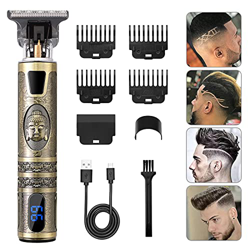 Guijiyi Cortapelos Hombre,Maquina Cortapelo Profesional de Pelo y Barba con 4 Peines Guía,Hair Trimmer Cortapelo con Pantalla de Visualización Digital precio