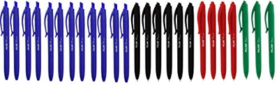 Milan P1 Touch-25 Bolígrafos Milan P1 Touch (12 Azules-6 Negros-4 Rojos y 3 Verdes)