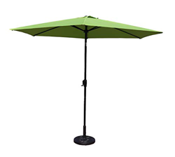 MaxxGarden - Sombrilla de jardín con sistema de rodamiento, 300 cm, color verde en oferta