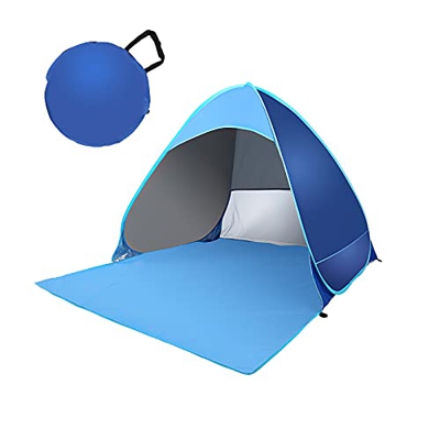 Yezytech Tienda de Playa Pop-Up,Tienda de campaña Plegable Tienda de Playa al Aire Libre,Desplegable Instantánea para 2 Personas -con FPS 50+ para Pro