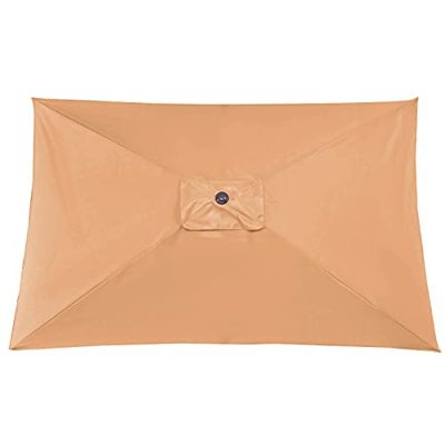 HUIKJI Toldo de repuesto rectangular de 3 x 2 m, para sombrilla de patio, para jardín, playa, mercado, mesa, sombrilla de repuesto (solo toldo)