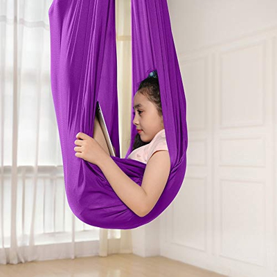 Hamaca Columpio Infantil, Columpio Interior Elástico Abrazar Hamaca Swing sensorial, Ideal para TDAH, Aspergers e integración sensorial y Terapia de A