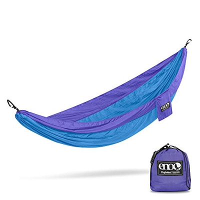 ENO - Hamaca Nido Individual, Color Morado y Verde Azulado