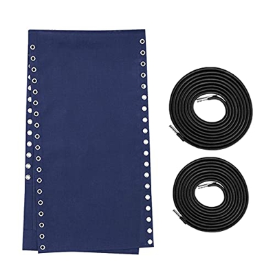 AUTUUCKEE Zero Gravity Sillas Tela, Tumbona plegable Silla de playa reclinable de repuesto con cordones reclinables para el hogar al aire libre (azul)