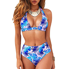 UMIPUBO Mujeres Bikinis Conjuntos de Dos Piezas sin Tirantes Push Up Bikini de Cintura Alta Traje de baño Trajes de baño Halter Ropa de Playa Conjunto características