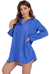 heekpek Mujer Gasa Pareos Traje De Baño Bikini Playa Manto Blusa Media Manga para Playa o Piscina,Vestido de Playa Vintage características
