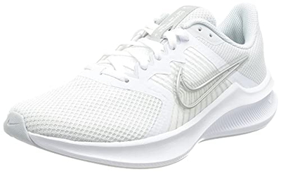 Nike Wmns Downshifter 11, Zapatillas para Correr Mujer, White Mtlc Silver Pure Platinum Wolf Grey, 40 EU