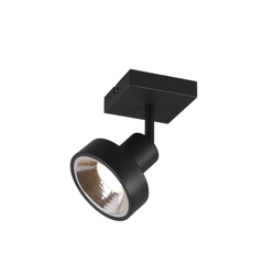 Lindby Ignacio plafón 1 luz negro en oferta