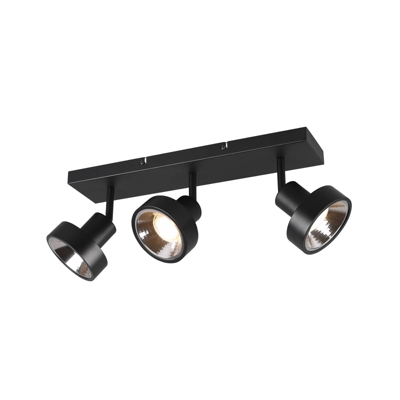Lindby Ignacio plafón 3 luces negro
