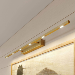 Lucande Tolu lámpara de cuadros, latón mate 119 cm características