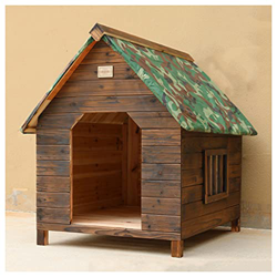 TYX Casa Perros Madera Exteriores Intemperie, Perrera Grande Perros, Perrera Perros Grande Exteriores Pequeña Mediana Grande Jaula para Animales,34.64 en oferta