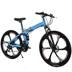 Bicicleta de montaña plegable de velocidad variable Bicicleta deportiva para estudiantes Absorción de golpes Bicicleta para niños Niños y niñas Disco  precio