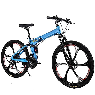 Bicicleta de montaña plegable de velocidad variable Bicicleta deportiva para estudiantes Absorción de golpes Bicicleta para niños Niños y niñas Disco 