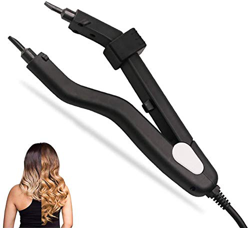 Profesional Fusión de Forma Plana Conector de Extensión de Cabello Calefacción Kit de Plancha de Temperatura Ajustable Herramienta de Peluquería Mini  en oferta