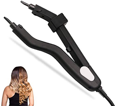 Profesional Fusión de Forma Plana Conector de Extensión de Cabello Calefacción Kit de Plancha de Temperatura Ajustable Herramienta de Peluquería Mini 