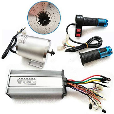 Motor de corriente continua sin escobillas para bicicleta eléctrica, kit de conversión de 60 V y 72 V, motor sin escobillas, controlador DC para scoot