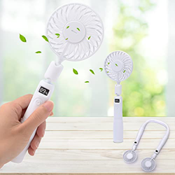 Ventilador Personal Portátil, 2 en 1 Ventilador Cuello and Ventiladores USB, Mini Cuello Ventilador de Rechargeable, 3 Velocidades, Ajustable de 360°  características